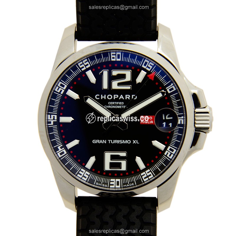 Chopard Mille Miglia GT XL Automatic - Black Dial - Rubber Strap - Sapphire Crystal